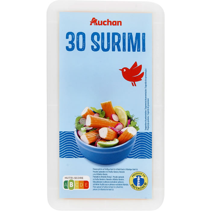 AUCHAN Bâtonnets de surimi MSC