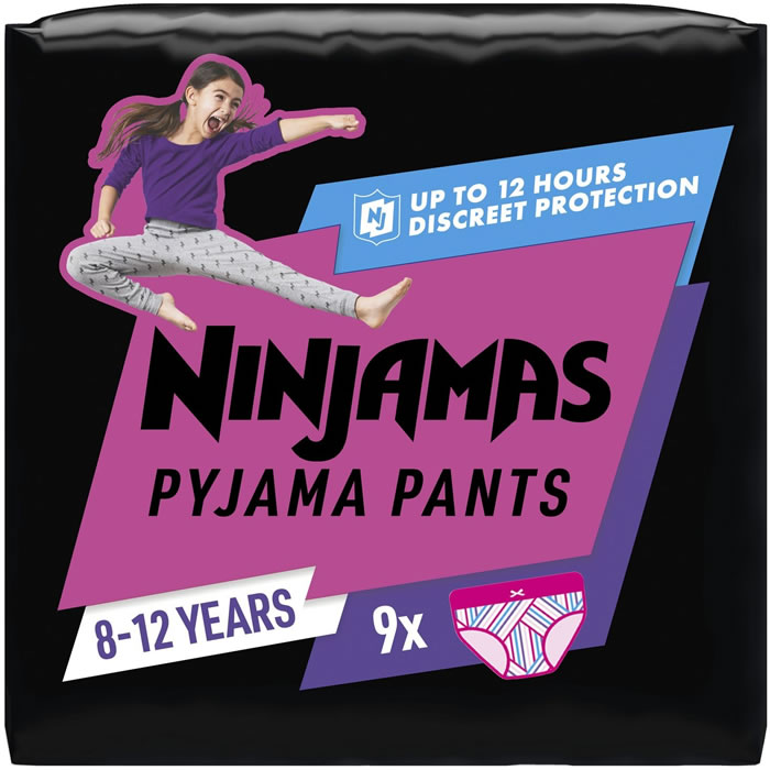 PAMPERS Ninjamas Couches-culottes absorbantes fille 8-12 ans