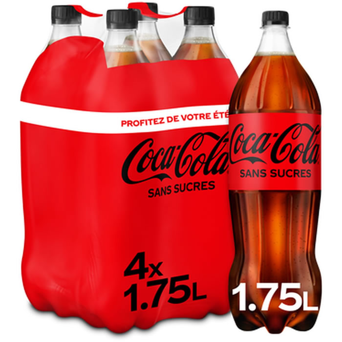 COCA-COLA Zéro Boisson gazeuse aux extraits végétaux sans sucres
