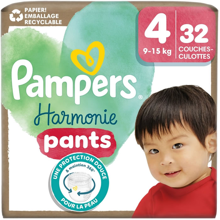 PAMPERS Harmonie Pants Couches-culottes taille 4 (9-15 kg)