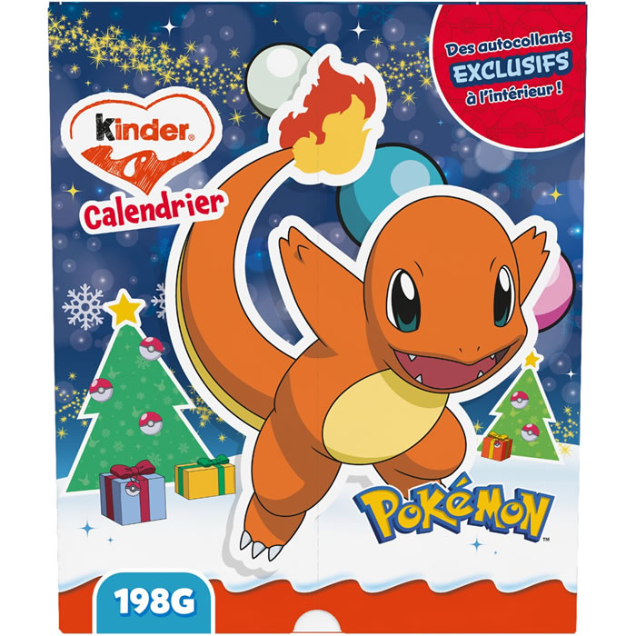 KINDER Pokemon Calendrier de l'Avent chocolat