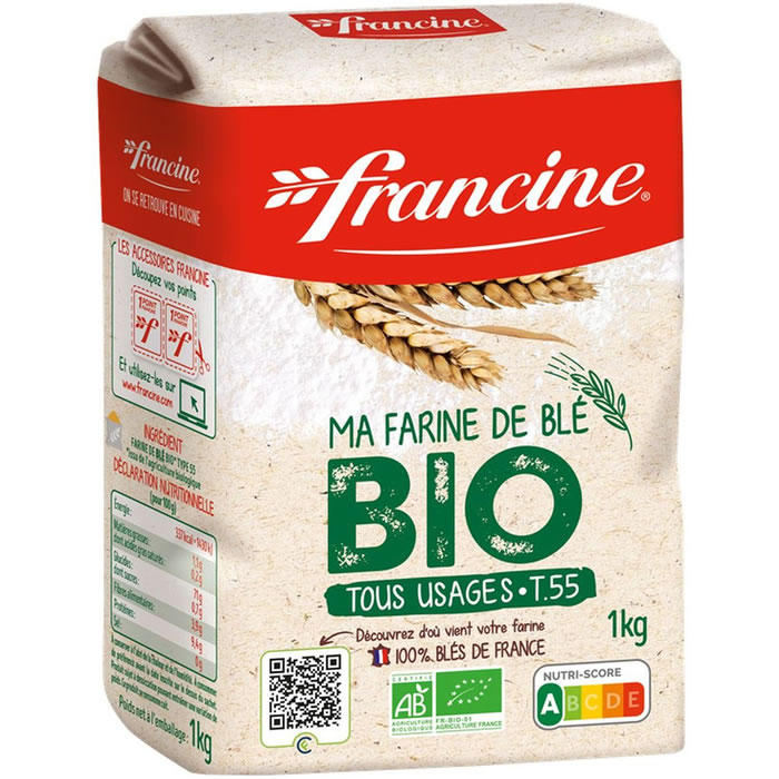 FRANCINE Farine de blé bio T  55