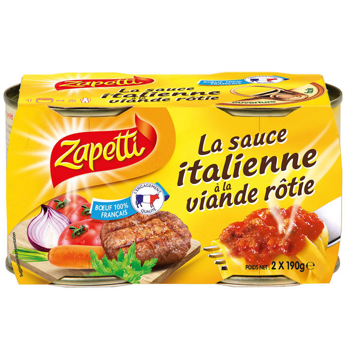 ZAPETTI Sauce Italienne à la viande rôtie