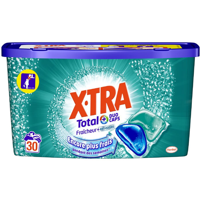 X-TRA Total Lessive capsules fraîcheur +
