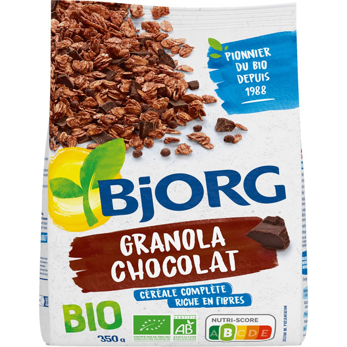 BJORG Céréales granola au chocolat bio