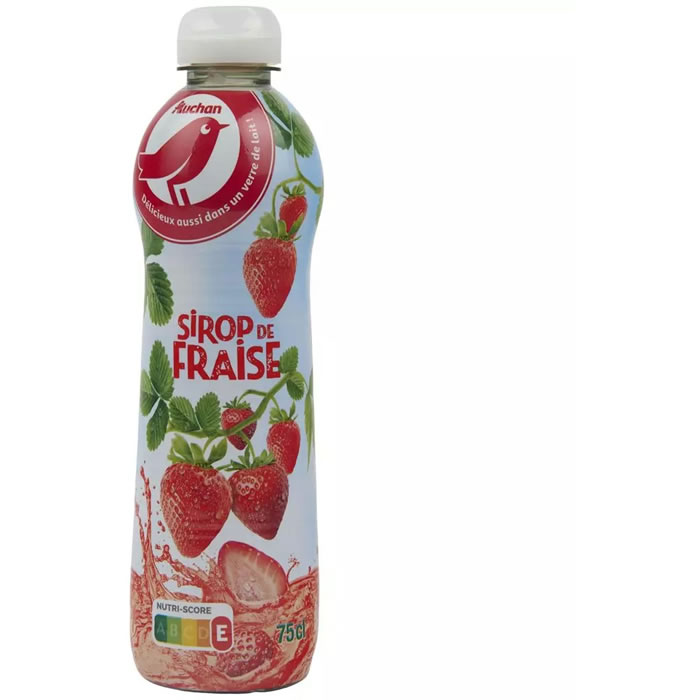 AUCHAN Sirop de fraise