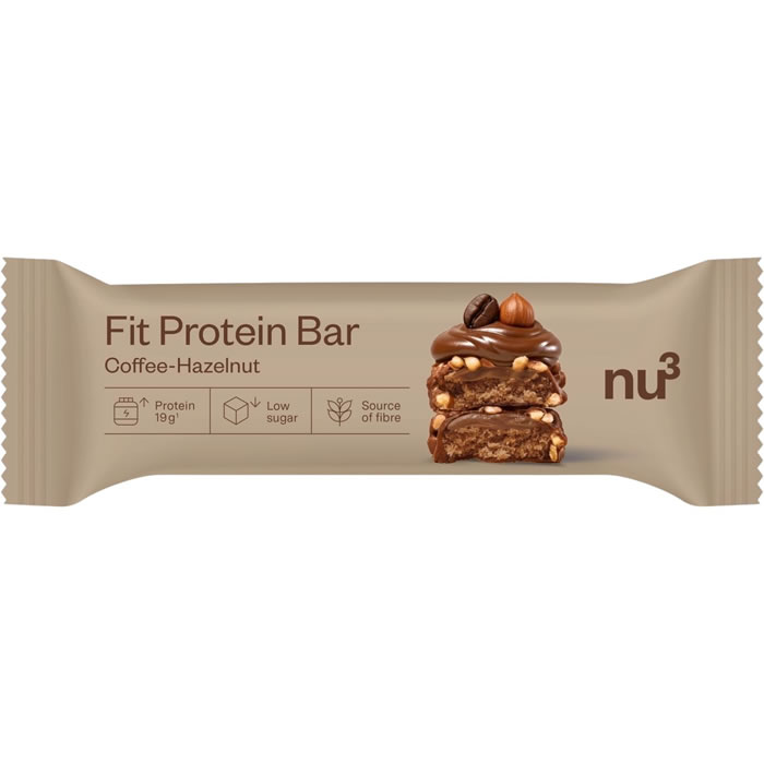 NU3 Barre protéinée à la noisette et au café