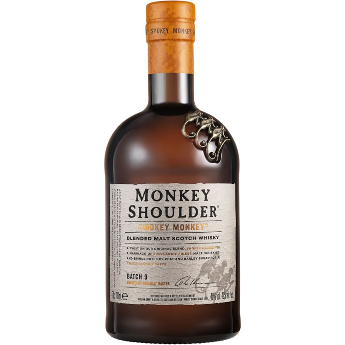 MONKEY SHOULDER Smokey Blended malt scotch whisky tourbé écossais