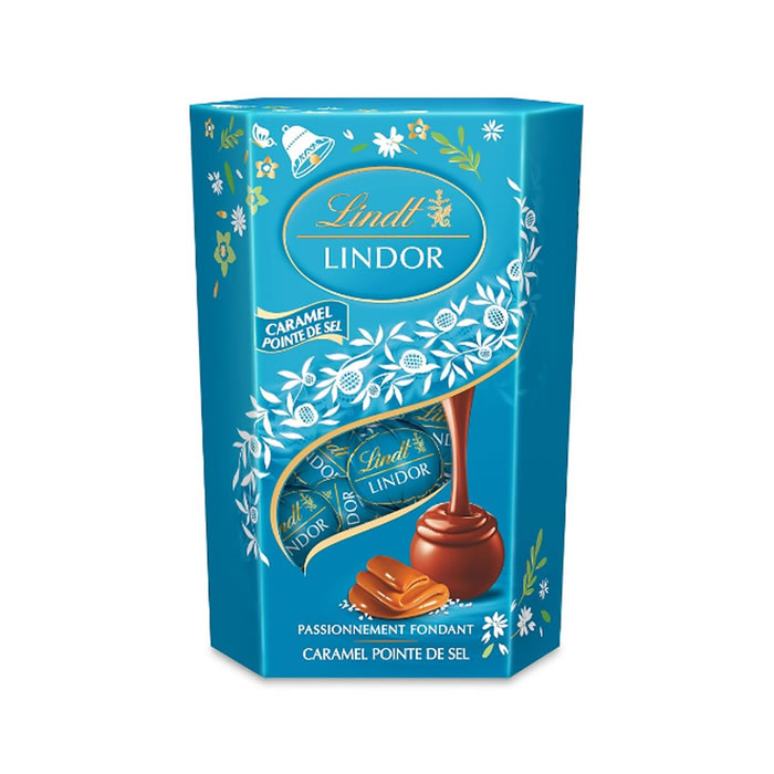 LINDT Lindor Bouchées au chocolat au caramel pointe de sel