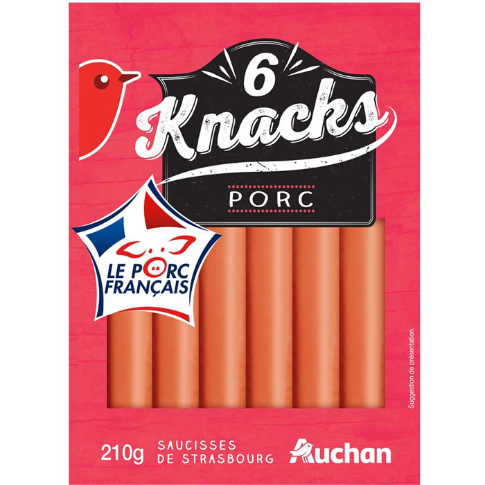 AUCHAN Knacks Saucisses de Strasbourg