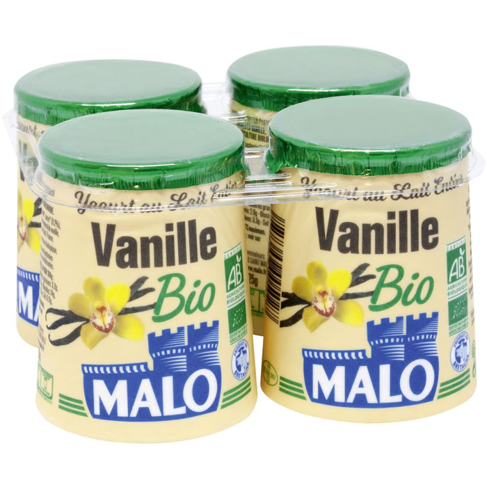 MALO Yaourts à la vanille bio
