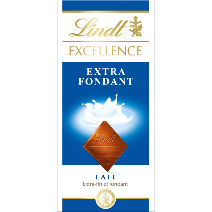 LINDT Excellence Tablette de chocolat au lait fondant