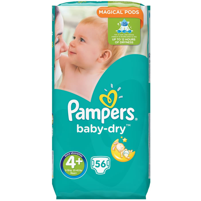 PAMPERS Baby-Dry Couches taille 4 (9-18 kg)