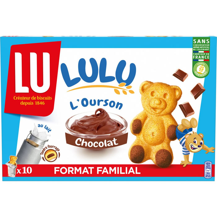 LU Lulu L'Ourson Gâteaux fourrés au chocolat