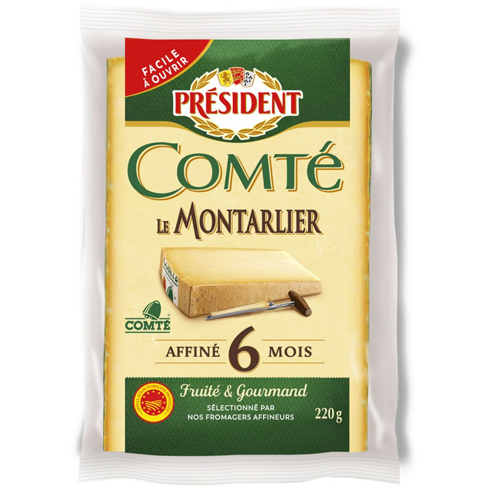 PRESIDENT Le Montarlier Comté 6 mois d'affinage AOP
