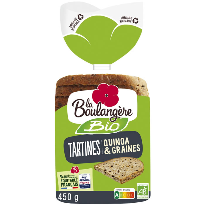 LA BOULANGERE Tartine quinoa et graines Bio