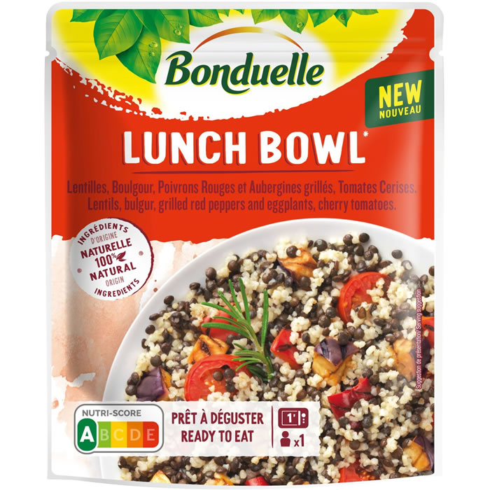 BONDUELLE Lunch Bowl Mélange de lentilles, boulgour et légumes