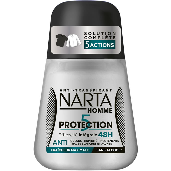 NARTA Protection 5 Déodorant bille homme anti-transpirant 48h