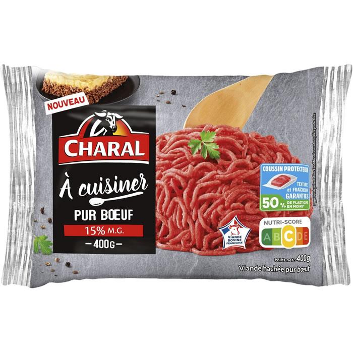 CHARAL Viande hachée pur boeuf 15% M.G