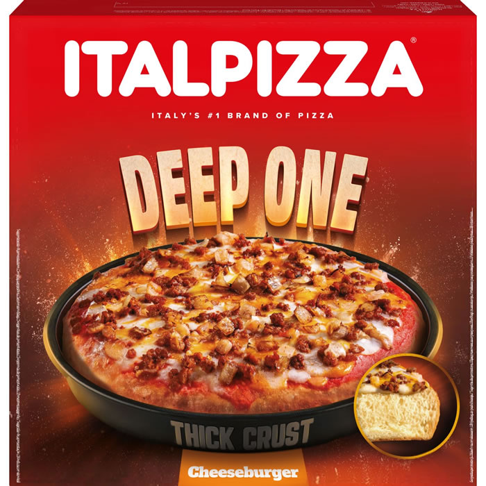 ITALPIZZA Deep one Pizza cheeseburger pâte épaisse