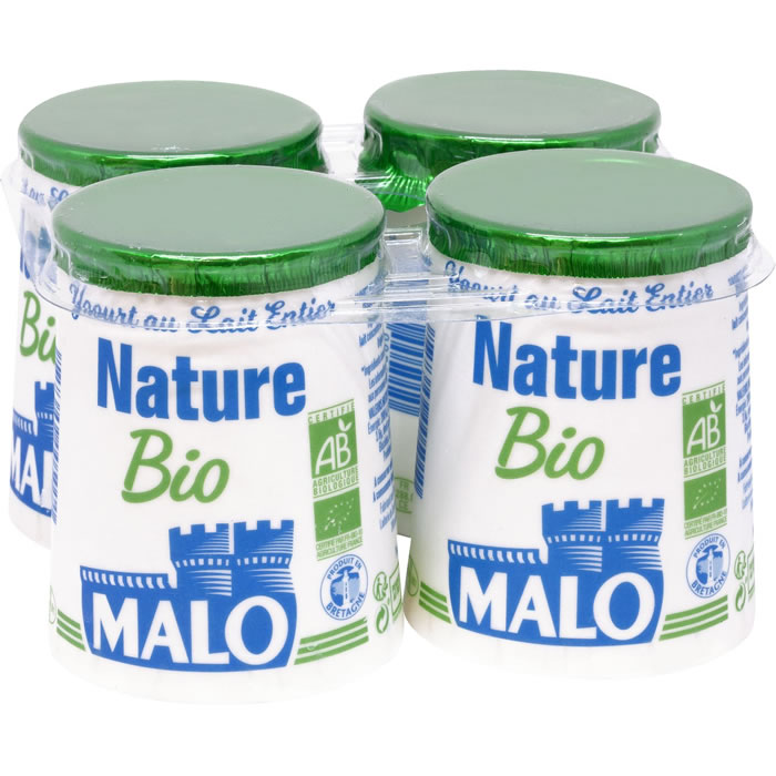 MALO Yaourts nature bio 3.3% M.G