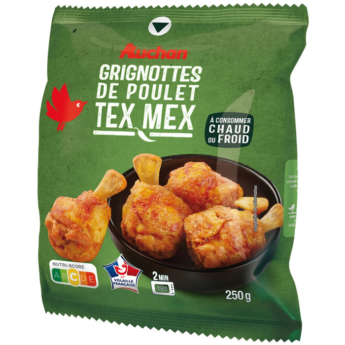 AUCHAN Grignottes de poulet à la mexicaine