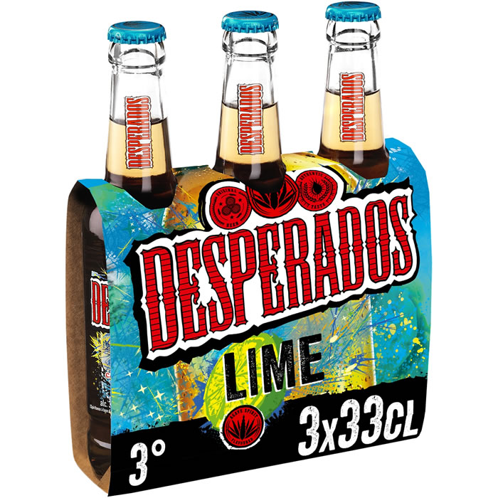 DESPERADOS Lime Bière aromatisée au spiritueux à base d'agave