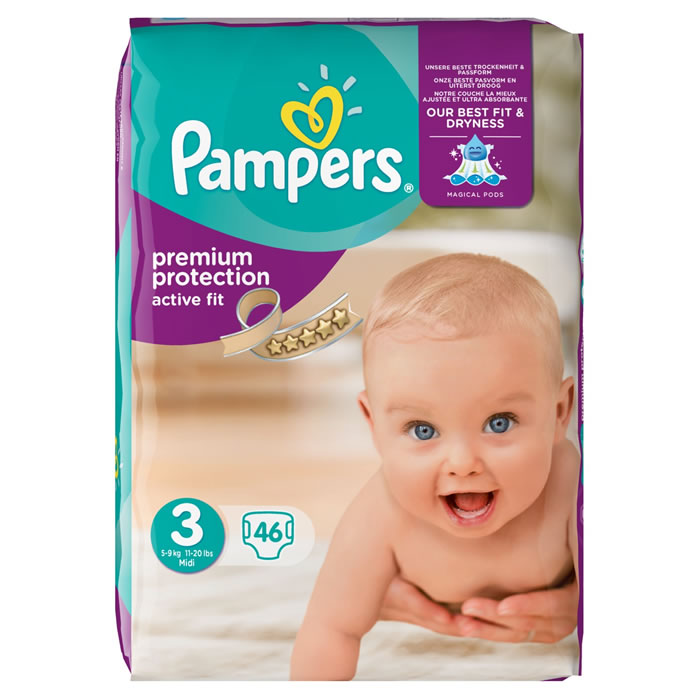 PAMPERS Active Fit Couches taille 3 (5-9 kg)
