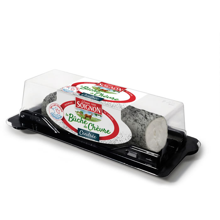 SOIGNON Bûche de fromage de chèvre cendré