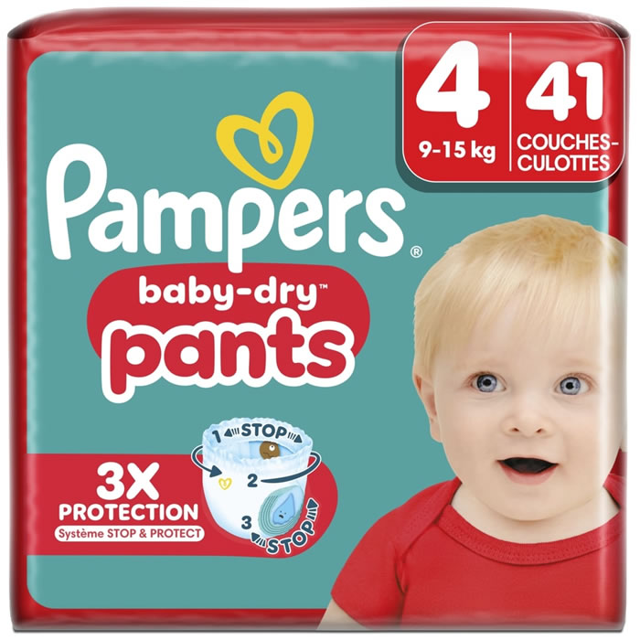 PAMPERS Baby-Dry Pants Couches-culottes taille 4 (9-15 kg)