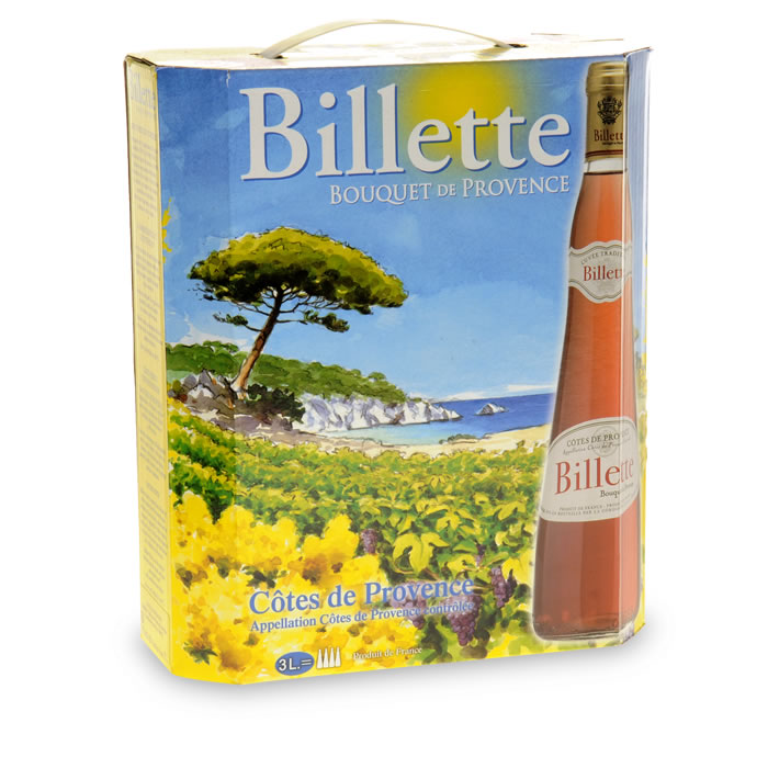 CÔTES DE PROVENCE - AOP Billette Vin rosé