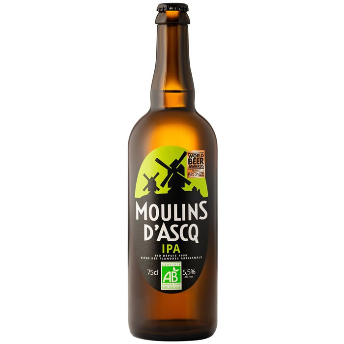 MOULINS D'ASCQ Nord Bière blonde bio IPA