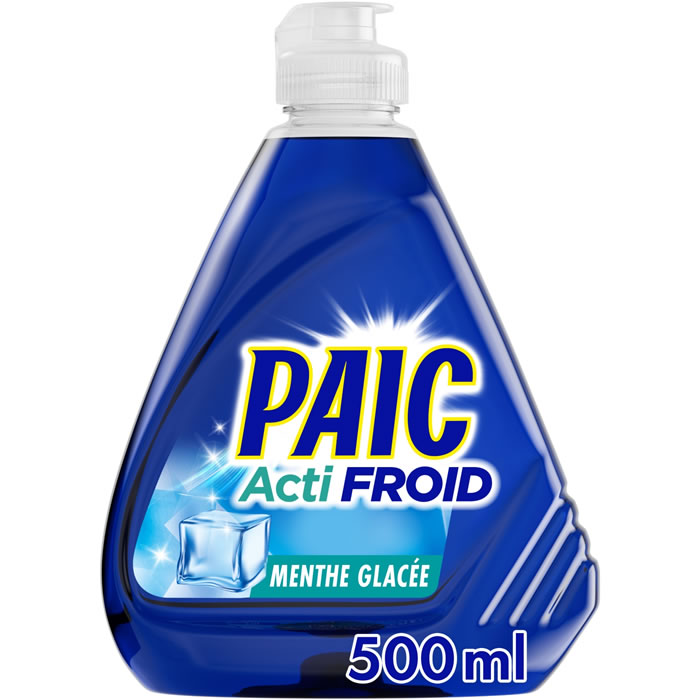 PAIC ActiFroid Liquide vaisselle ultra dégraissant à la menthe glacée