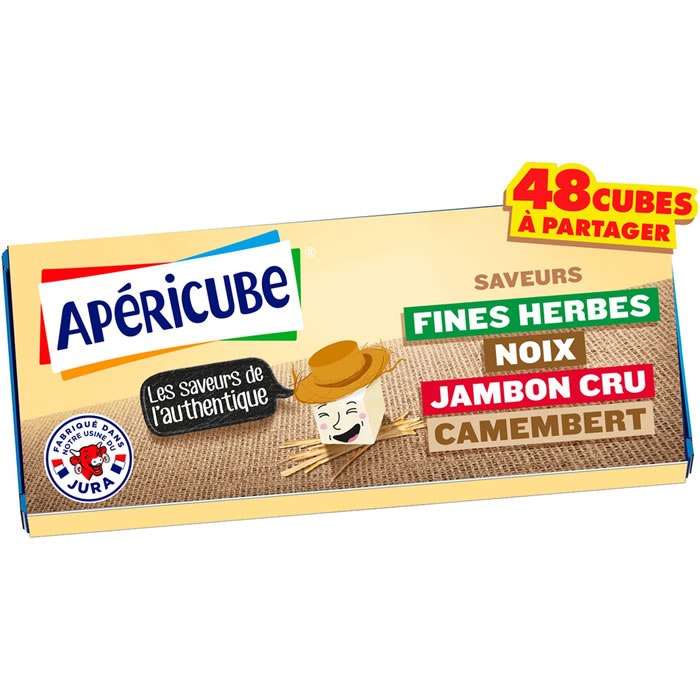 APERICUBE Les Saveurs de l'Authentique 48 cubes de fromage