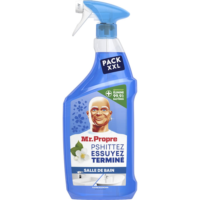 MR PROPRE Nettoyant spray désinfectant salle de bain fleurs blanches