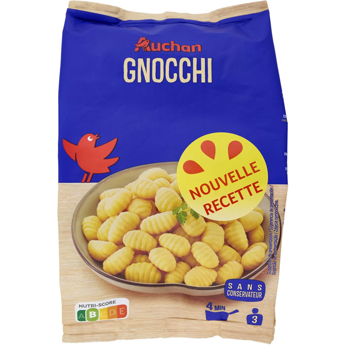 AUCHAN Gnocchi de pomme de terre cuisson à l'eau