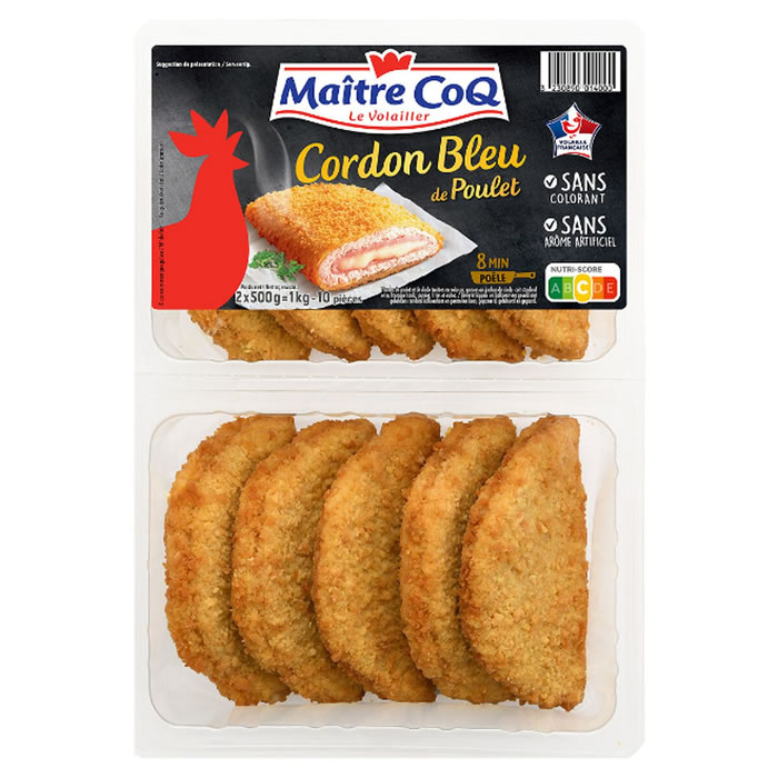MAITRE COQ Cordons bleus de poulet