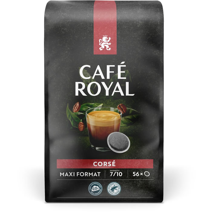 CAFE ROYAL : Dosettes de café corsé N°56 - chronodrive
