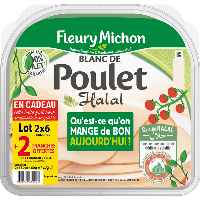 FLEURY MICHON Blanc de poulet halal