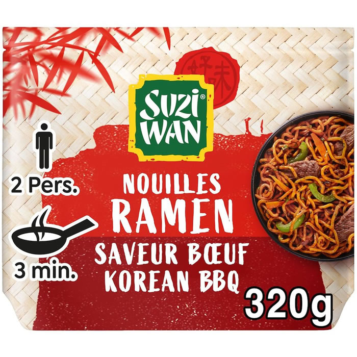 SUZI-WAN Nouilles ramen saveur boeuf korean barbecue
