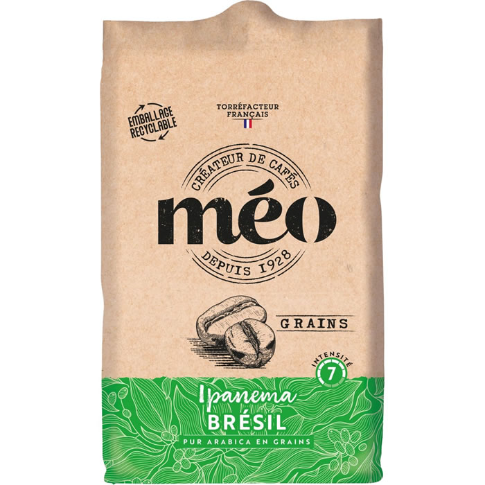 MEO Ipanema Brésil Café en grain pur arabica N°7