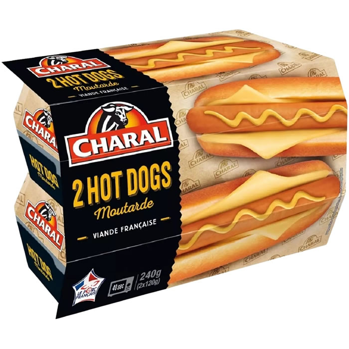 CHARAL Hot dog à la moutarde