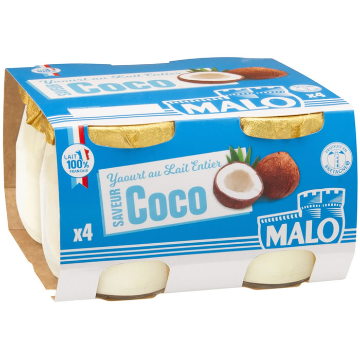 MALO Yaourts saveur noix de coco
