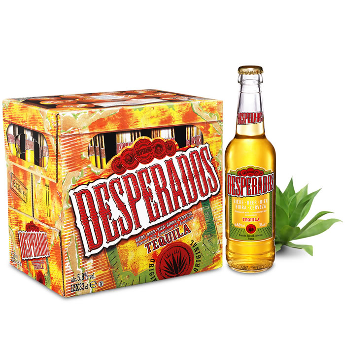 DESPERADOS Tequila Flavoured Beer Bière aromatisée au spiritueux à base d'agave