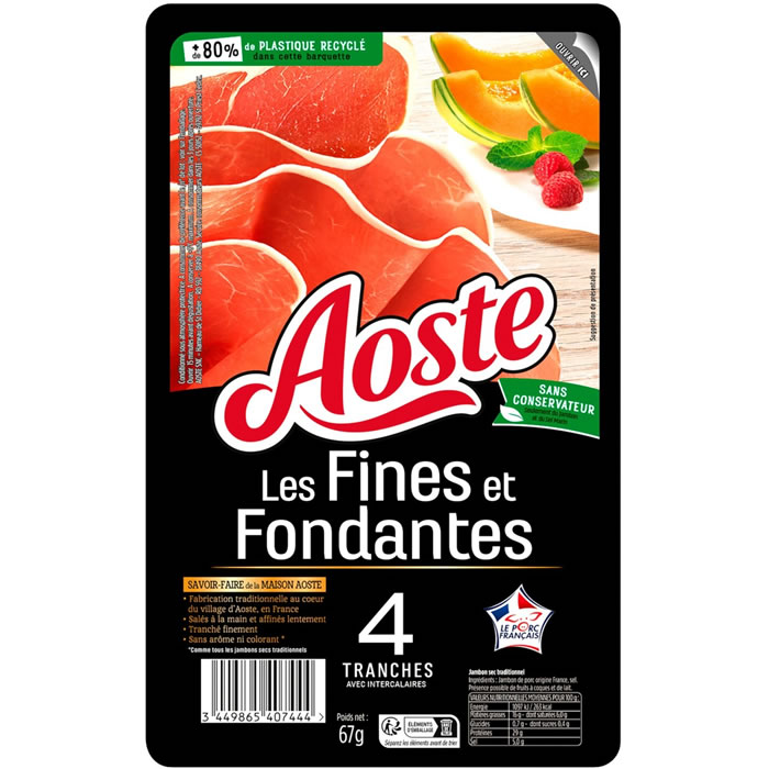 AOSTE Les Fines et Fondantes Jambon sec