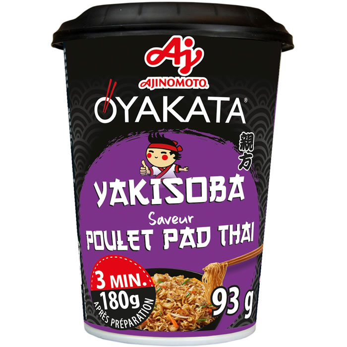 AJINOMOTO Oyakata Nouilles sautées yakisoba au poulet pad thaï