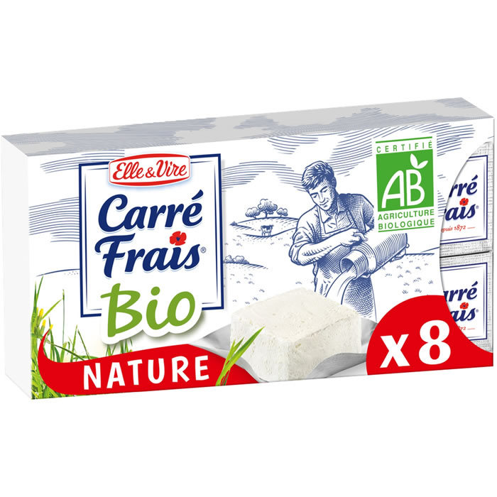ELLE&VIRE Carré Frais Fromage frais en portions bio