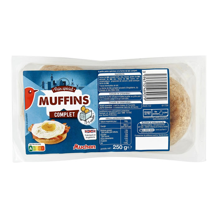 AUCHAN Muffins complet