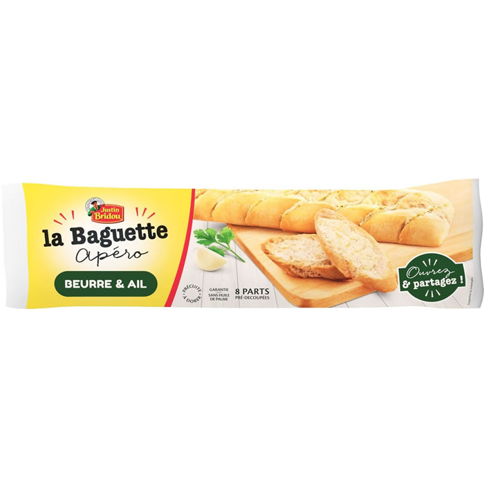 JUSTIN BRIDOU La Baguette Pain garni au beurre et ail