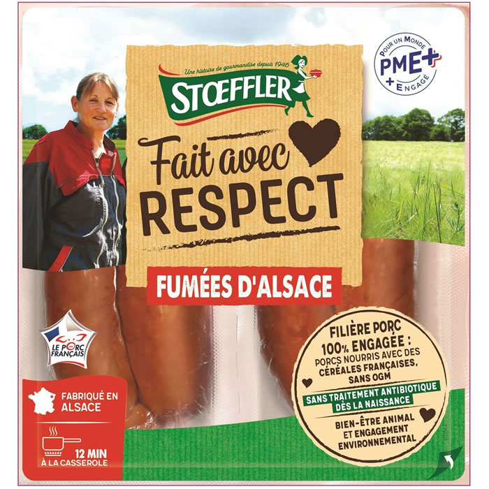 STOEFFLER Saucisse fumée d'Alsace